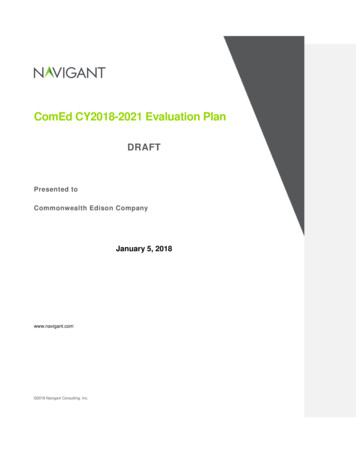 ComEd CY2018-2021 Evaluation Plan - Homeperformance 