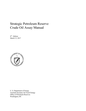 Crude Oil Assay Manual 2016DraftV3 - Energy