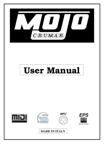 Crumar Mojo User Manual3