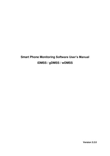 Smart Phone Monitoring Software User's Manual