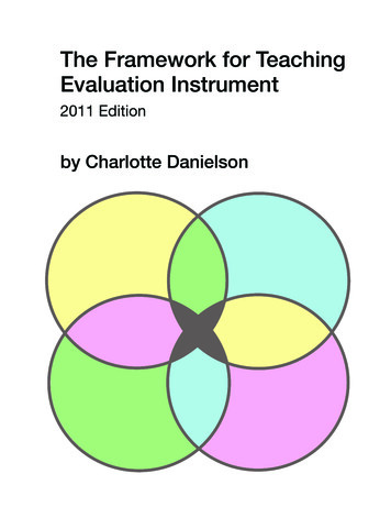 The Framework For Teaching Evaluation Instrument - K12.wa.us