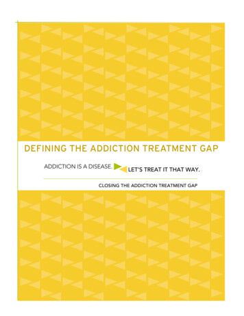 Defining The Addiction Treatment Gap