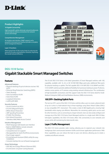 Gigabit Stackable Smart Managed Switches - West-l 