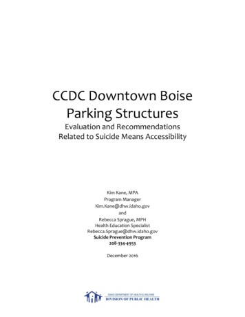 CCDC Downtown Boise Parking Structures - SPRC