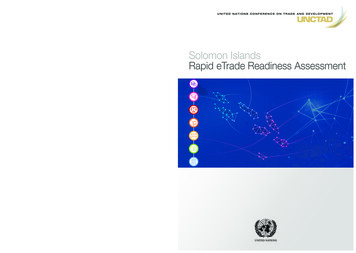 Solomon Islands: Rapid ETrade Readiness Assessment