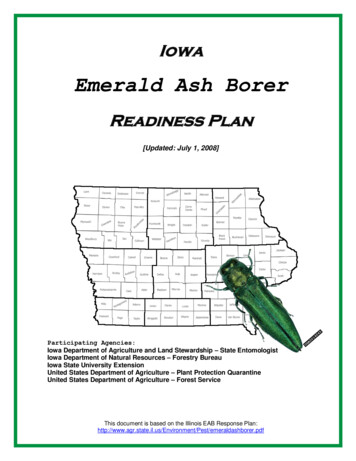 Iowa Emerald Ash Borer Readiness Plan