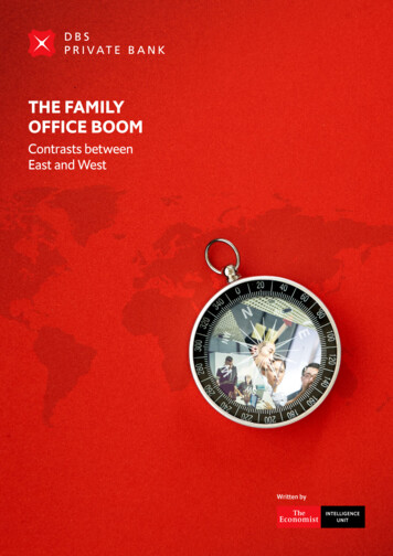 THE FAMILY OFFICE BOOM - Economist Impact