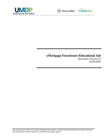 EMortgage Foreclosure Educational Aid - FreddieMac