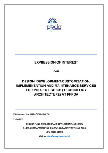 Design, Development/Customization, Implementation And Maintenance .