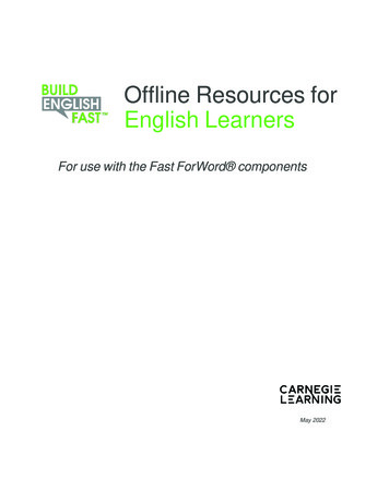 Fast ForWord Offline Resources For English Learners