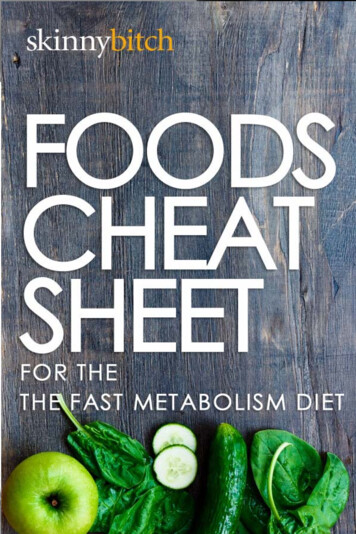 For The Fast Metabolism Diet - Skinny Bitch