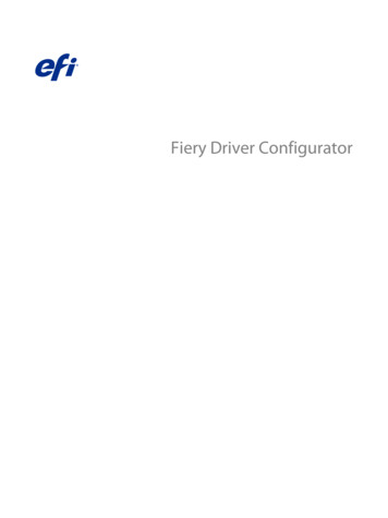 Fiery Driver Configurator