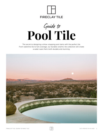 Guide To Pool Tile