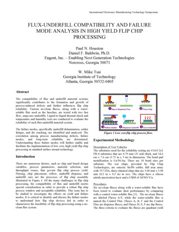 IEMT 2002 Flip Chip Flux-Underfill Compatibility - Engent