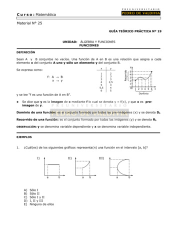 C U R S O : MatemÆtica Material N 25 - Clases Particulares De .