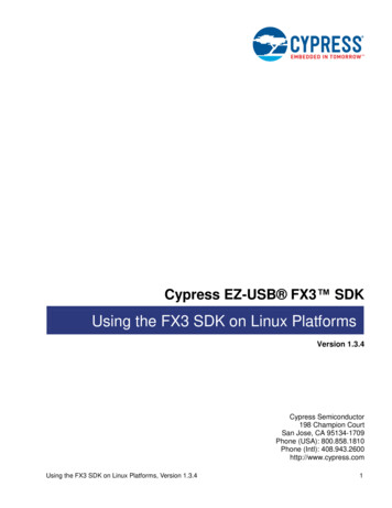 Using The FX3 SDK On Linux Platforms