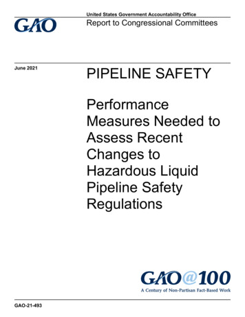June 2021 PIPELINE SAFETY