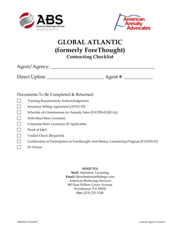 GLOBAL ATLANTIC (formerly ForeThought) - Absgo 