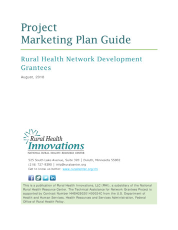 Project Marketing Plan Guide - Ruralcenter 