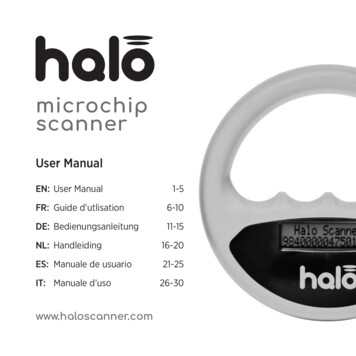 19311 IDP, Halo Scanner User Manual AW