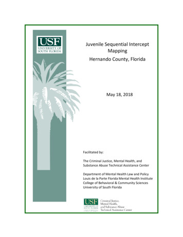 Juvenile Sequential Intercept Mapping Hernando County, Florida