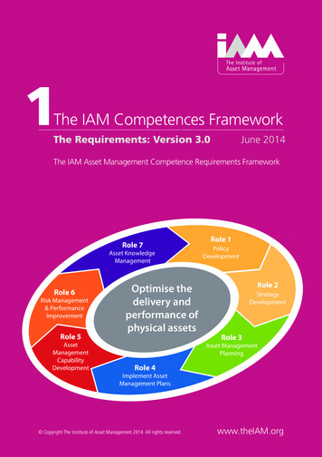 The IAM Competences Framework