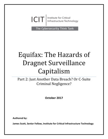 Equifax: The Hazards Of Dragnet Surveillance Capitalism
