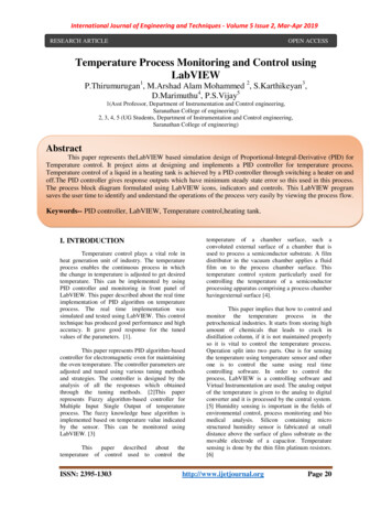 Temperature Process Monitoring And Control Using LabVIEW