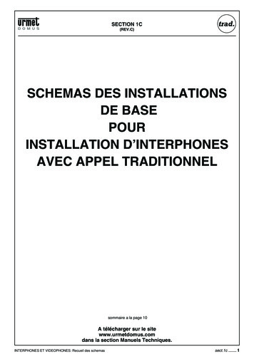 Schemas Des Installations De Base Pour Installation D'Interphones Avec .