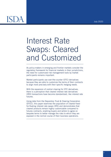 Interest Rate Swaps: Cleared And Customized