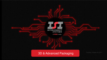 3D & Advanced Packaging - ISI / Interconnect Systems