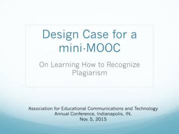 Design Case For A Mini-MOOC - Academy.sitehost.iu.edu