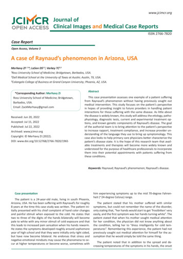A Case Of Raynaud's Phenomenon In Arizona, USA