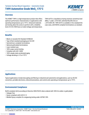 Tantalum Surface Mount Capacitors Automotive Grade 8 %YXSQSXMZI . - Arrow
