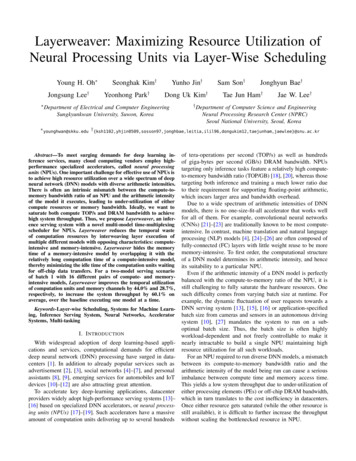 Layerweaver: Maximizing Resource Utilization Of Neural Processing Units .