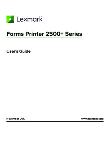 Forms Printer 2500 Series - Lexmark