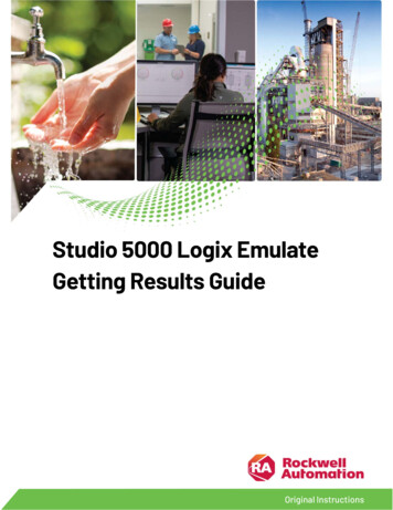 Studio 5000 Logix Emulate Getting Results Guide - Rockwell Automation