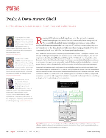 Posh: A Data-Aware Shell - USENIX