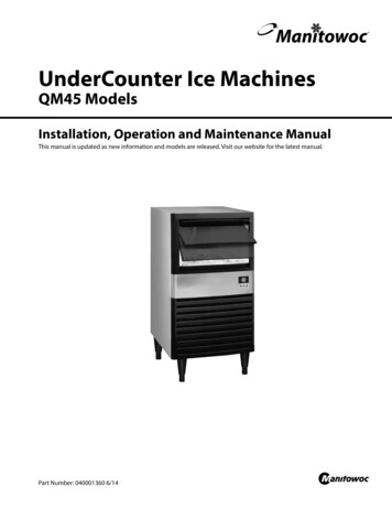 UnderCounter Ice Machines - Parts Town