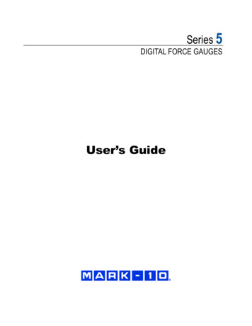 User's Guide - Mark-10 Force And Torque Measurement