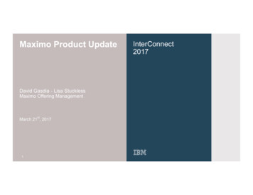 InterConnect17 Maximo Product Update V6 - Mclansys