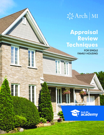 Appraisal Review Techniques - Arch Mortgage