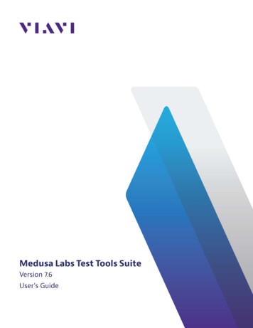 Medusa Labs Test Tools Suite User's Guide - VIAVI Solutions