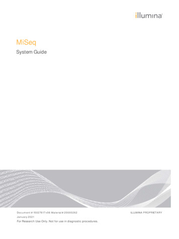 MiSeq System Guide (15027617) - Illumina, Inc.