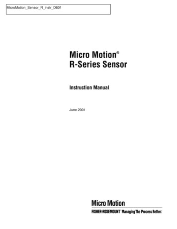 Micro Motion R-Series Sensor - Escventura 