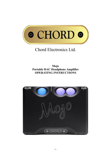 Mojo Manual - Chord Electronics Ltd