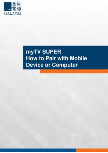 MyTV SUPER How To Pair With Mobile Device Or Computer