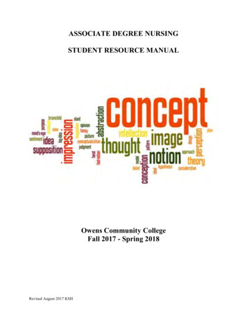 Nursing Resource Manual - Owens Community College