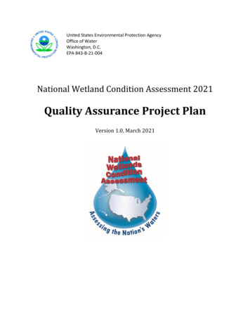 Quality Assurance Project Plan - US EPA
