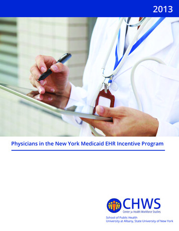 Physicians In The New York Medicaid EHR Incentive Program